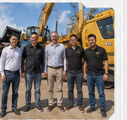 Construction team at a job site